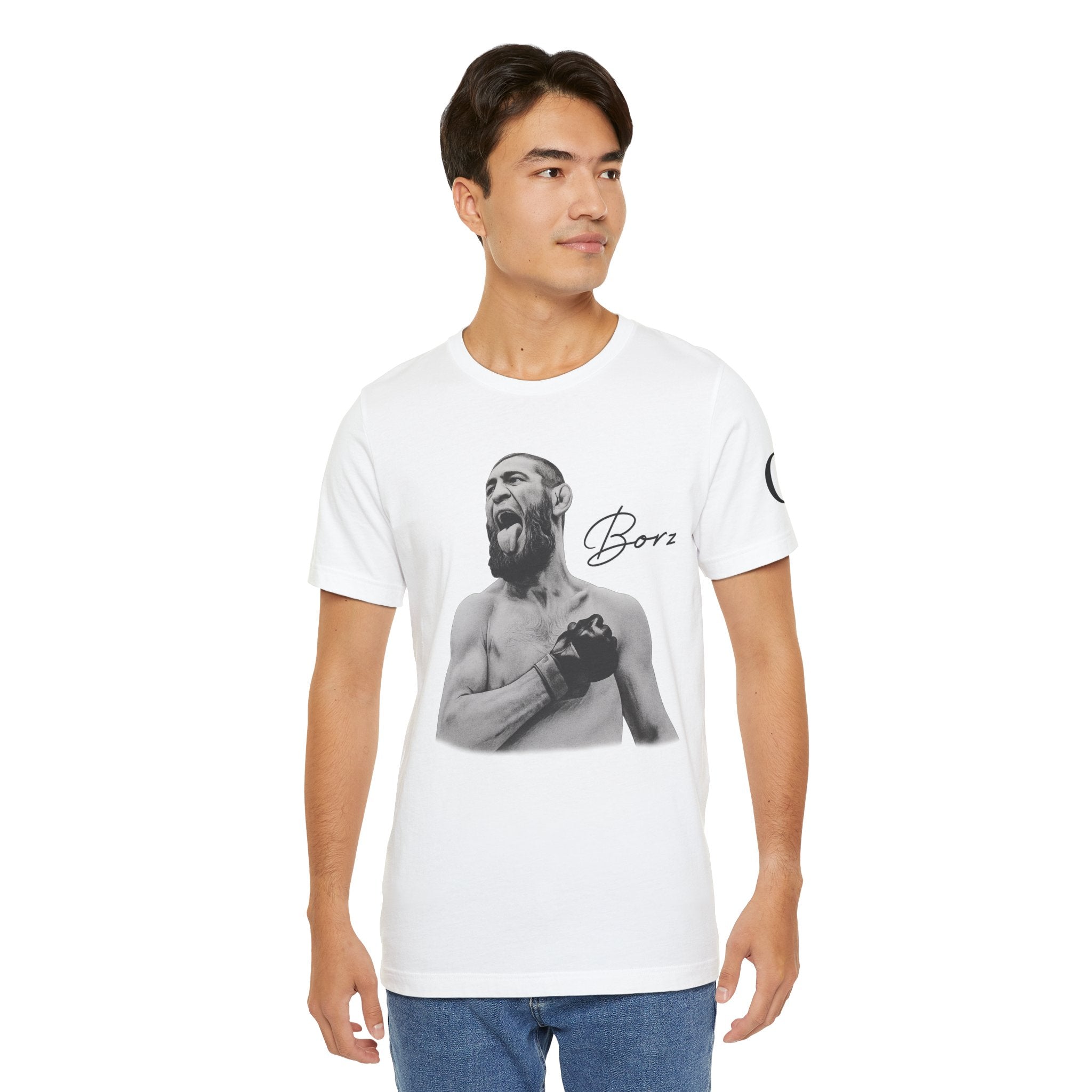 Khamzat "The Wolf" Chimaev Graphic Tee, Casual Fitness Shirt, UFC Fan Gear, Sports Apparel, Workout Clothing, Gift for Him, Motivational Top
