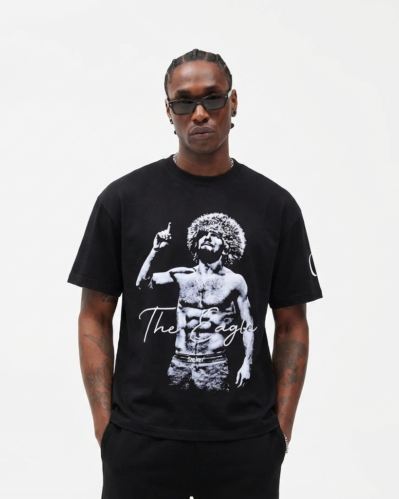 Khabib "The Eagle" Nurmagomedov Black Tee